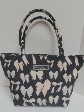 Betsey Johnson Coquette Bow Design Print Lunch Tote Bag